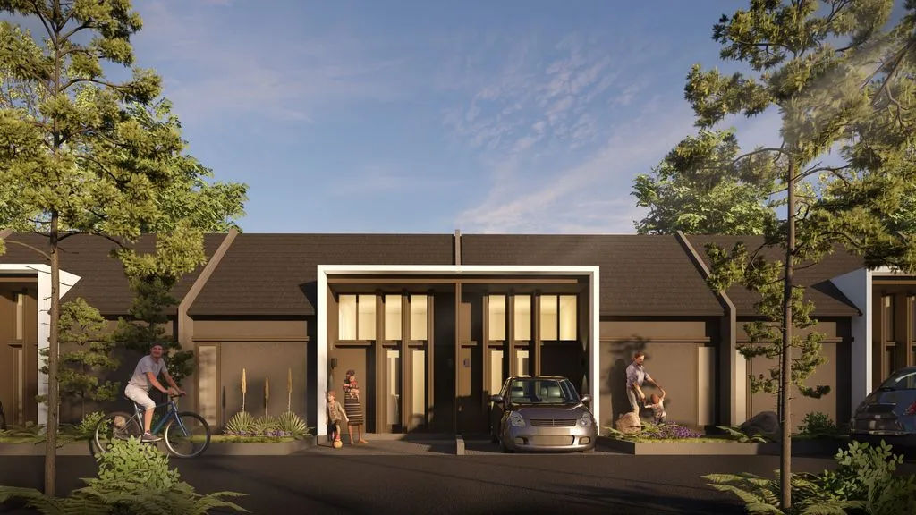 Foto Cluster Montana Tipe Kana 6x12 2 Kamar Tidur — Rumah Komersil Perumahan Permata Mutiara Maja 1